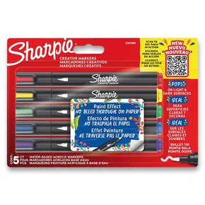 Akrylový popisovač Sharpie Acrylic Marker Bullet sada 5 farieb